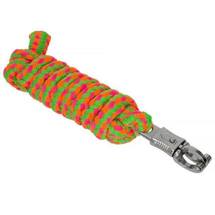 Führstrick mit Panikhaken für Pferd - Anbindestrick START Soft 2m mehrfarbig