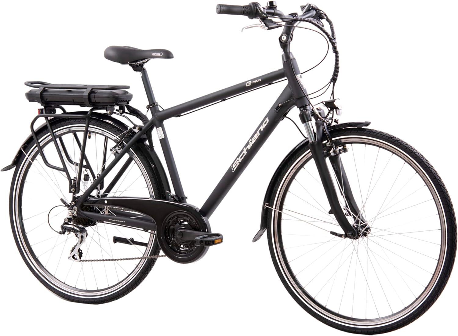F.LLI SCHIANO E- Ride 28 Trekking bike, telaio in alluminio, forcella ammortizzata