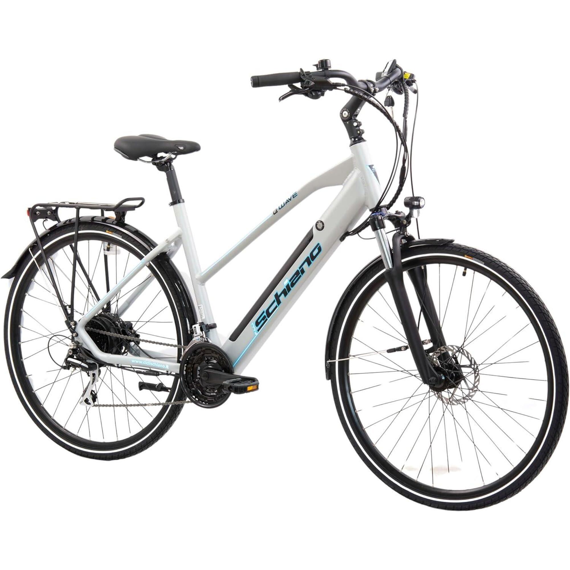 E-Wave 28 trekking bike, guarnitura, alluminio, ammortizzatore