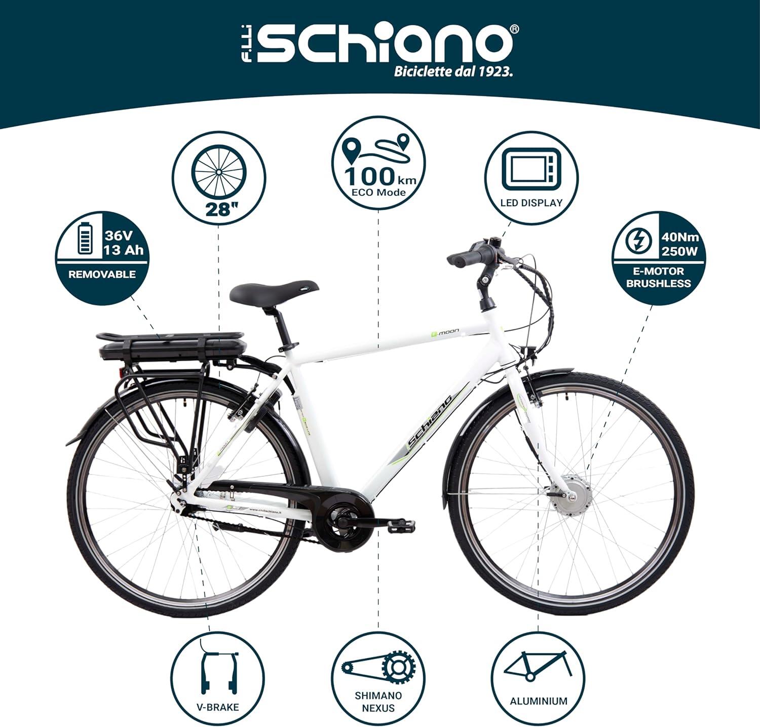 Vélo E-Moon 28" Nexus 7, cadre aluminium, fourche rigide 5/6
