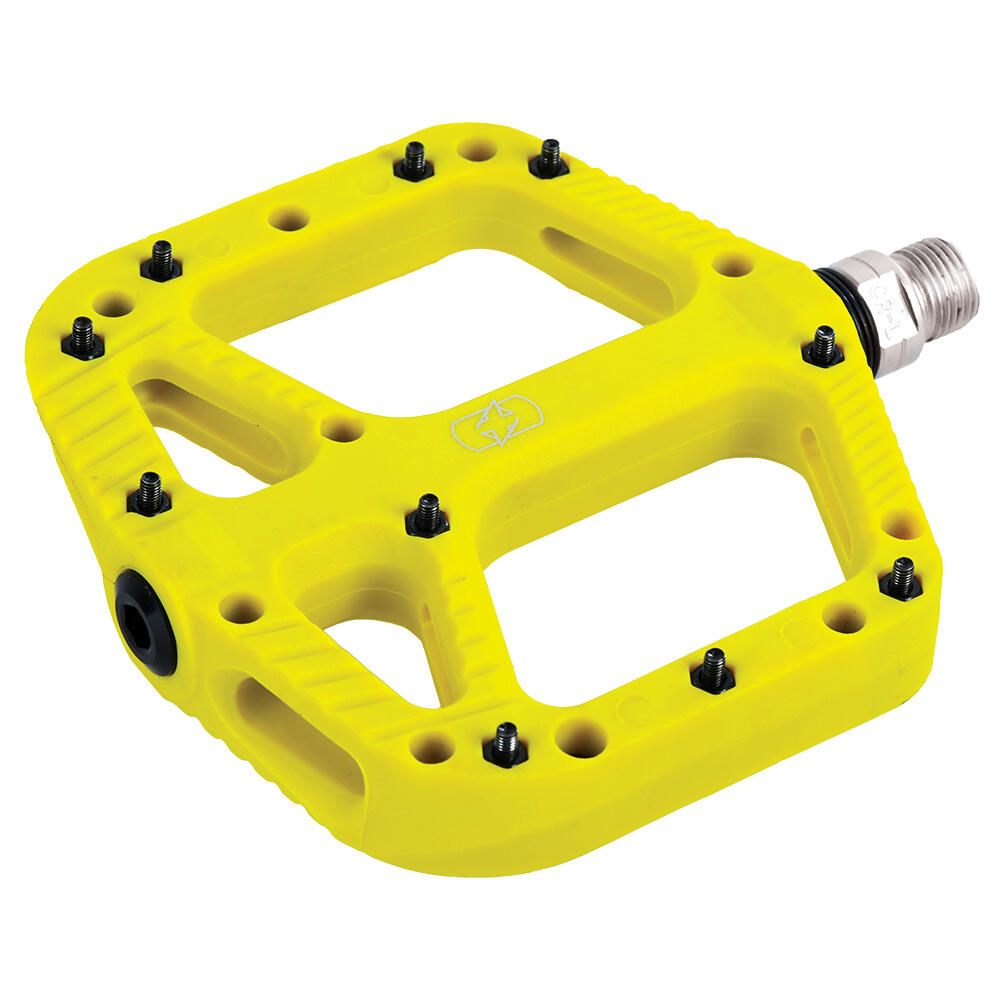 Oxford Loam 20 Nylon Flat Pedals Yellow 1/1