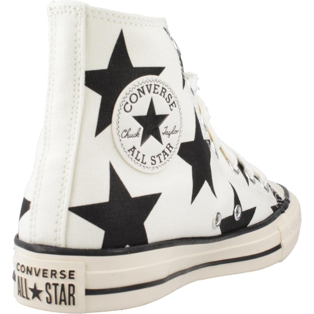 Baskets Converse Modèle Chuck Taylor All Star Large Stars Couleur Blanc 3/5
