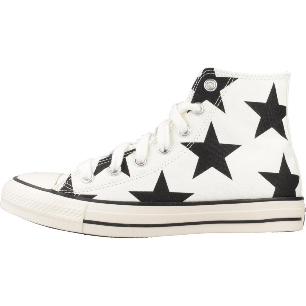 Baskets Converse Modèle Chuck Taylor All Star Large Stars Couleur Blanc 2/5