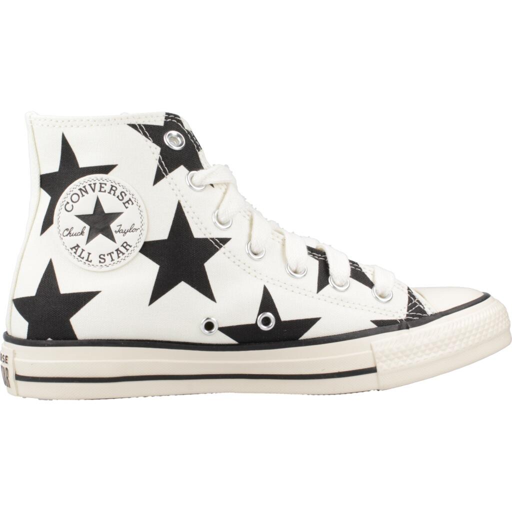 Baskets Converse Modèle Chuck Taylor All Star Large Stars Couleur Blanc 4/5