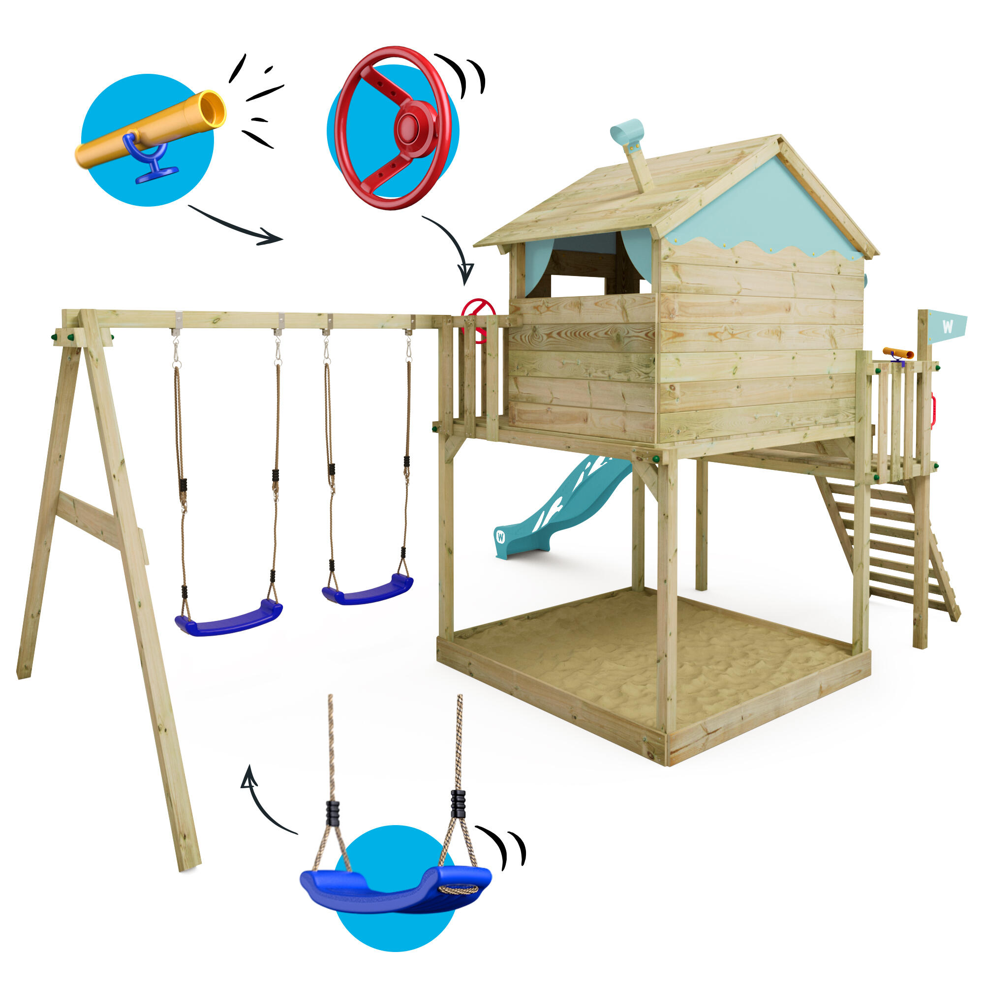 Aire de jeux Wickey Smart Coast 5/7