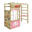 Spielturm Smart Action Gartenspielgerät mit Kletterwand pastellpink