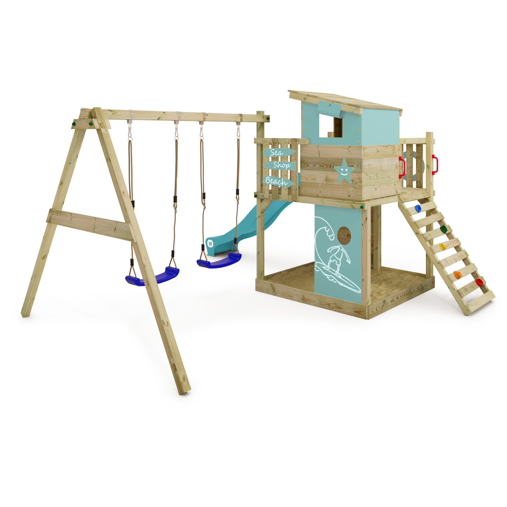 Estructura de juego para jardín Wickey Smart Camp 2/7
