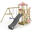 Spielturm Smart Savana mit Schaukel & anthraziter Rutsche