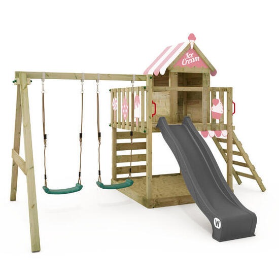 Aire de jeux Smart Candy avec toboggan anthracite