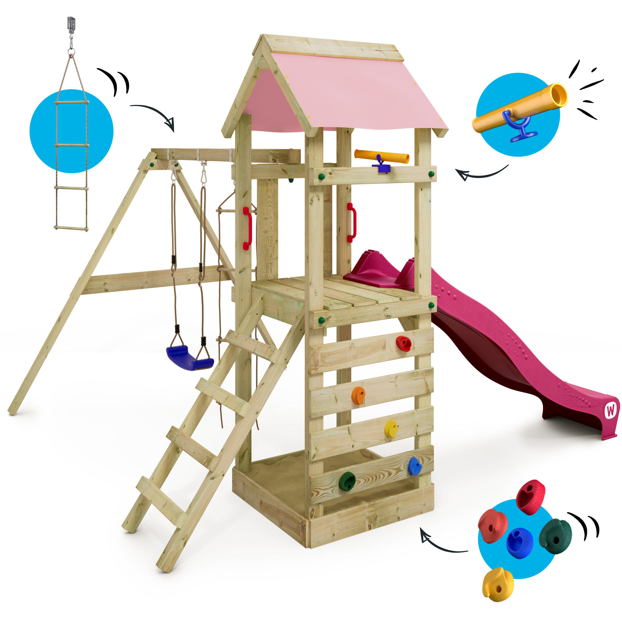 Parque infantil Wickey FreeFlyer 5/7