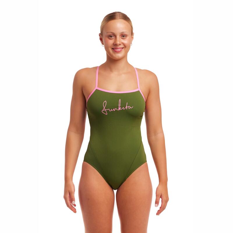 Funkita Dames Badpak Single Strap One Piece Glamo Camo