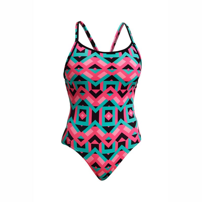 Funkita Ladies Diamond Back One Piece Square Stare