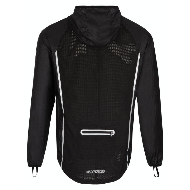 Coupe-vent de running déperlant Theo - Noir - Homme