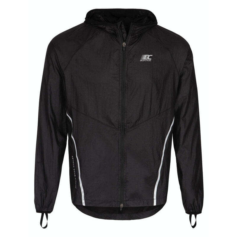 Coupe-vent de running déperlant Theo - Noir - Homme