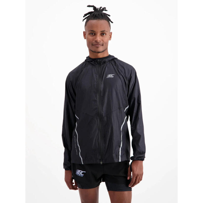 Coupe-vent de running déperlant Theo - Noir - Homme