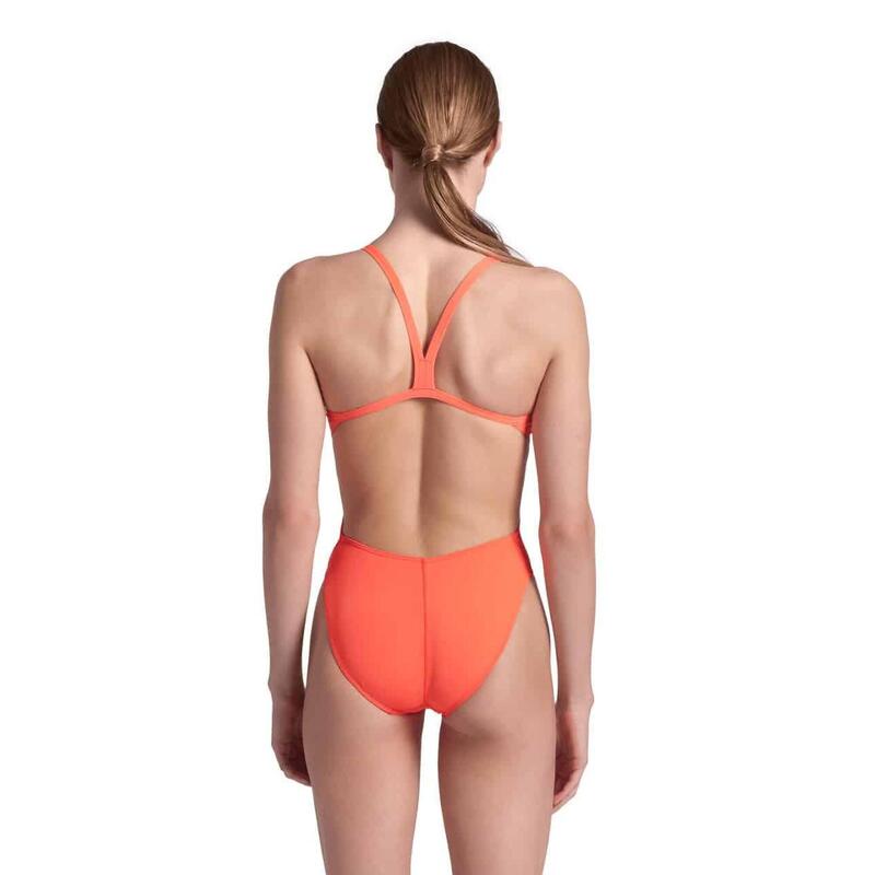 Arena W Team Swimsuit Challenge Solid bright Coral