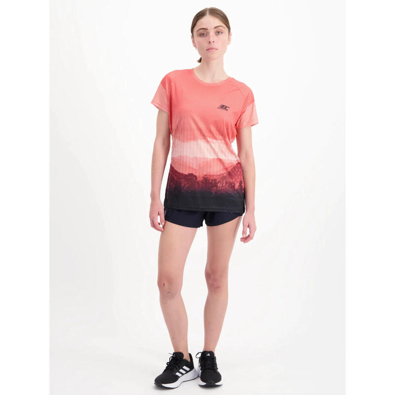 T-shirt de running ultra-léger Cléore - Corail - Femme