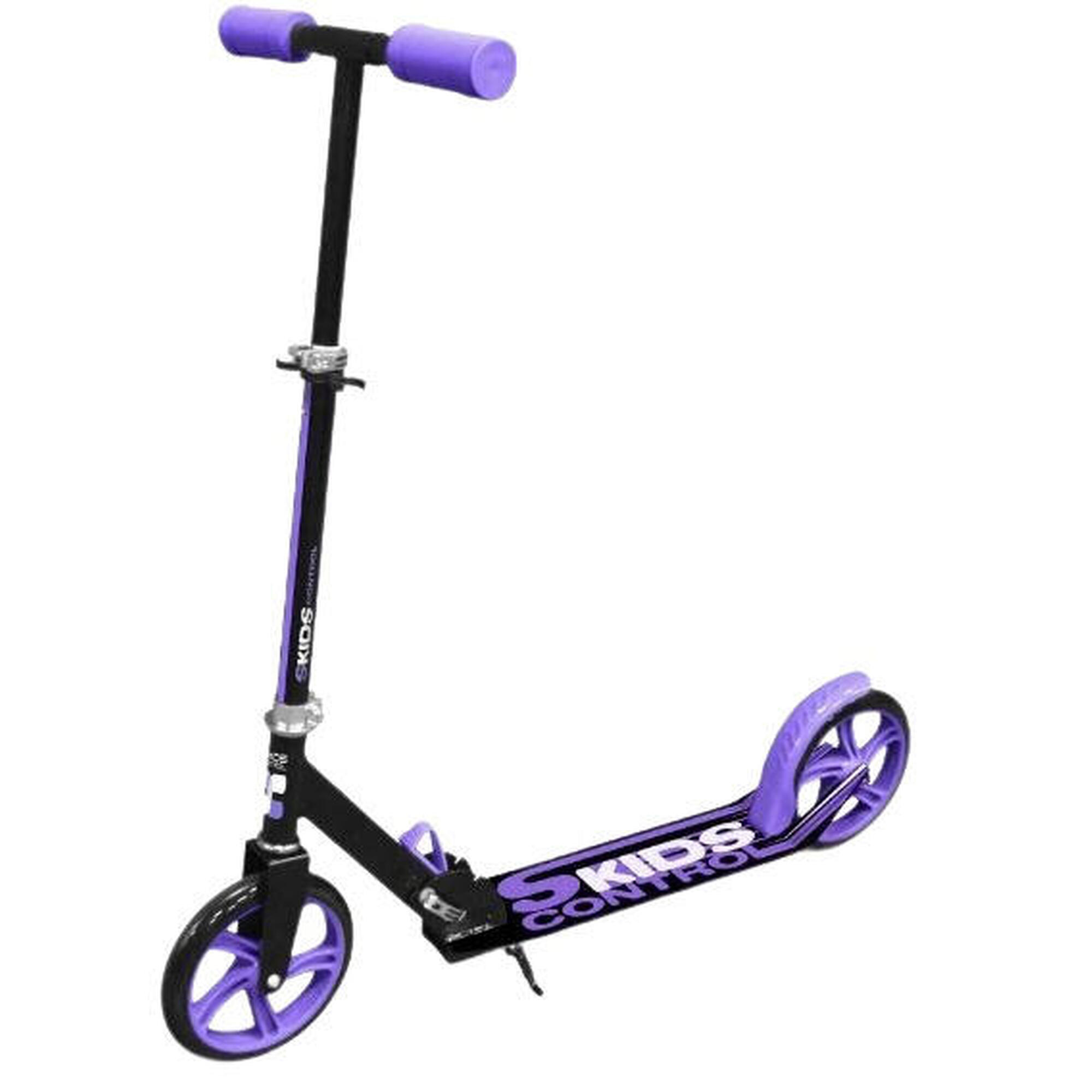 Skids Control scooter 2 roues pour enfants Frein à pied pliable Noir/Violet