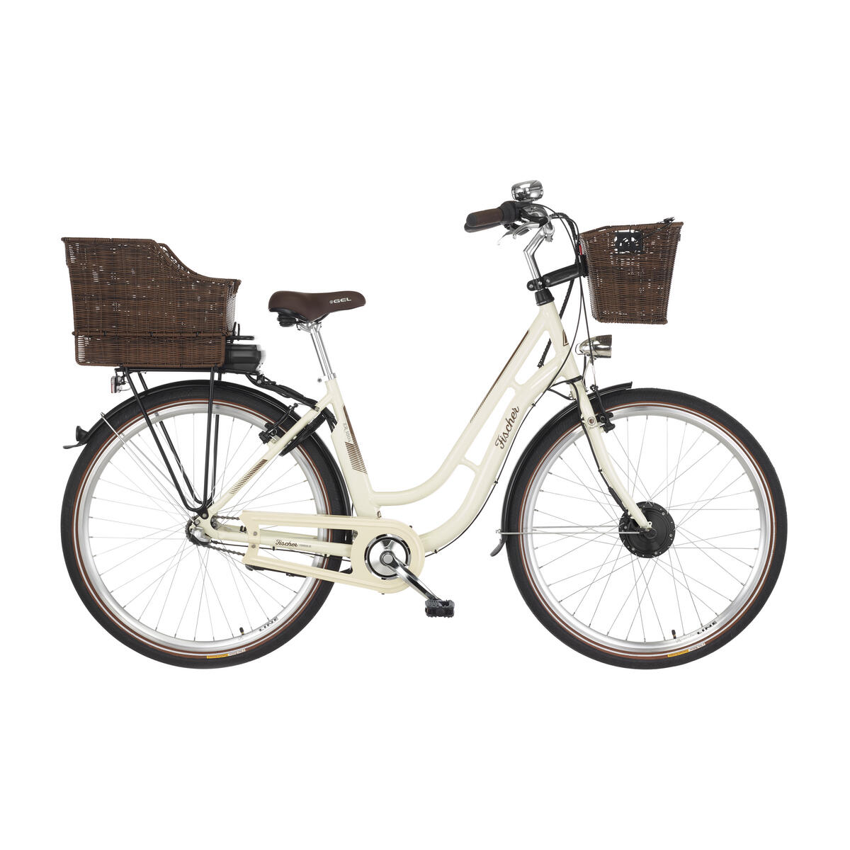 FISCHER BIKE FISCHER City E-Bike Cita ER 1804 - elfenbein, RH 48 cm, 28", 418 Wh Rücktritt
