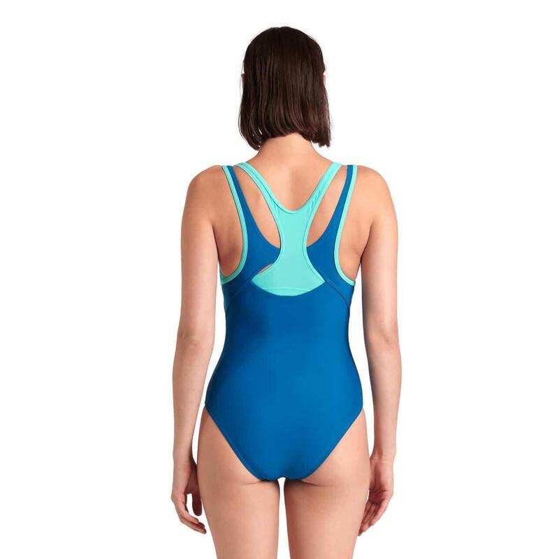 Maillot de bain Arena Solid Control Power Back Bleu-Kosmos-Eau