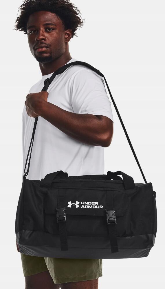 UNDER ARMOUR Sportovní taška UA Gametime Duffle SM - černo/bílá 6/6