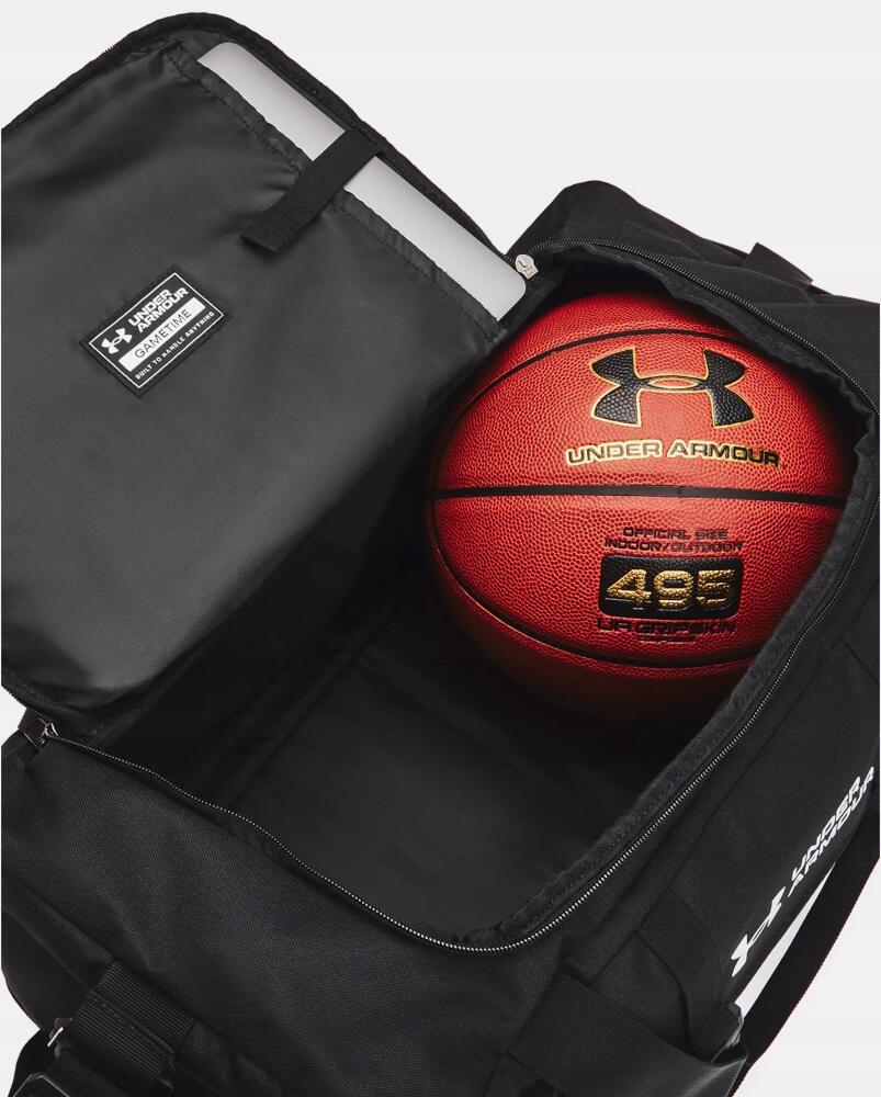 UNDER ARMOUR Sportovní taška UA Gametime Duffle SM - černo/bílá 4/6