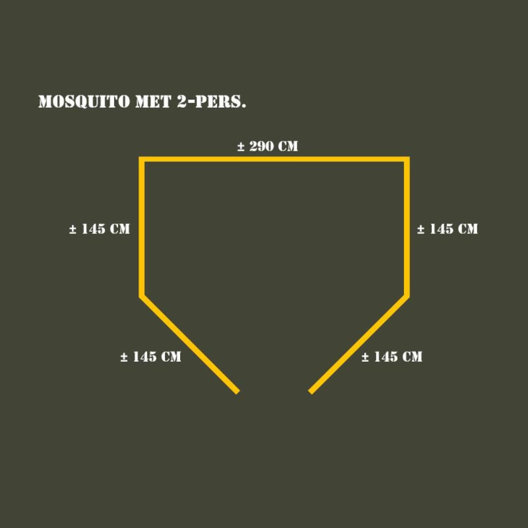 Muskietennet Mosquito net 2 persoons - Groen