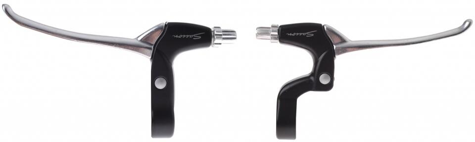Conjunto de manetes Saccon para Shimano Nexus 7V preto/alumínio 2/4