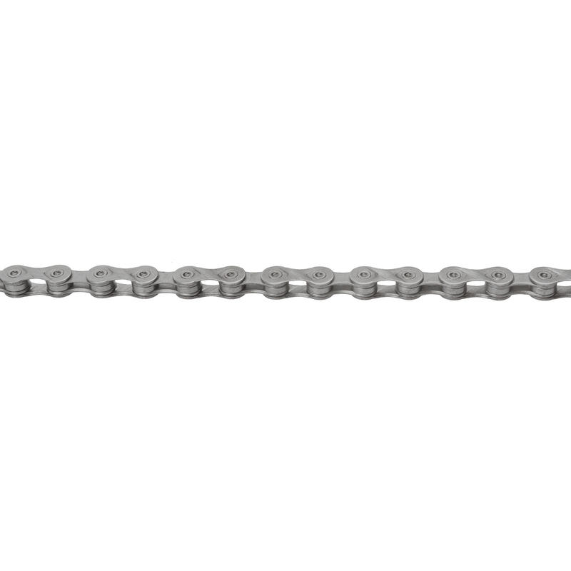 Chaîne Vélo 6/7/8 Vitesses – 1/2 X 3/32 Pouces, Acier Haute Résistance, Argent – Compatible VTT, Route, Sport