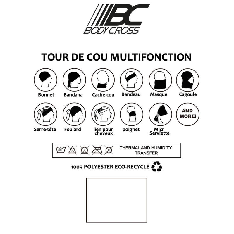 Tour de cou multifonction Fredy Bleu