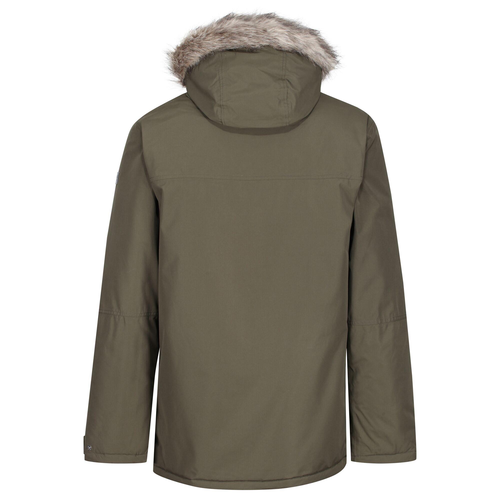 Parka Motif/style Imperméable VOLTER Homme (Kaki Foncé) 2/5