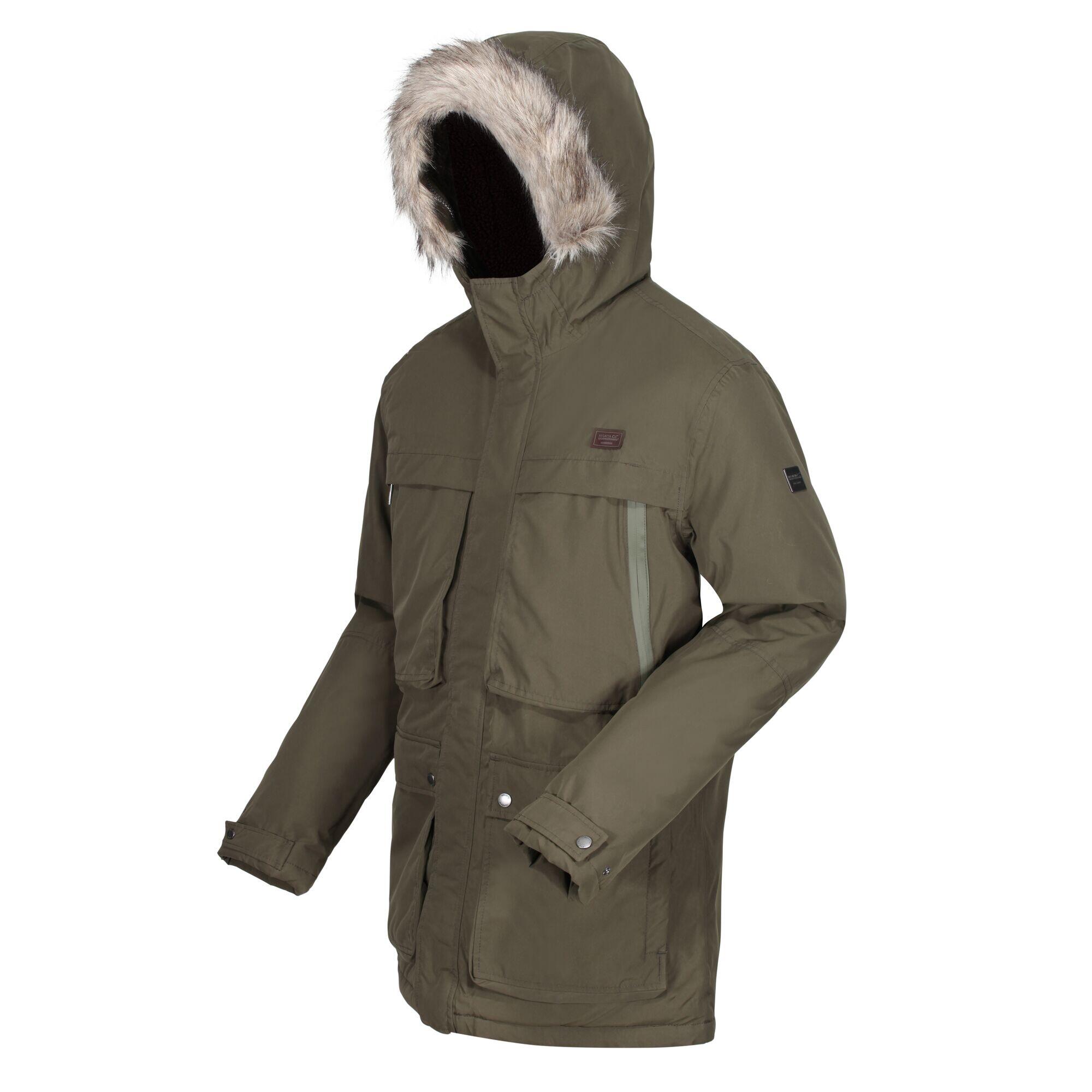 VOLTER Men's parka (Dark khaki)