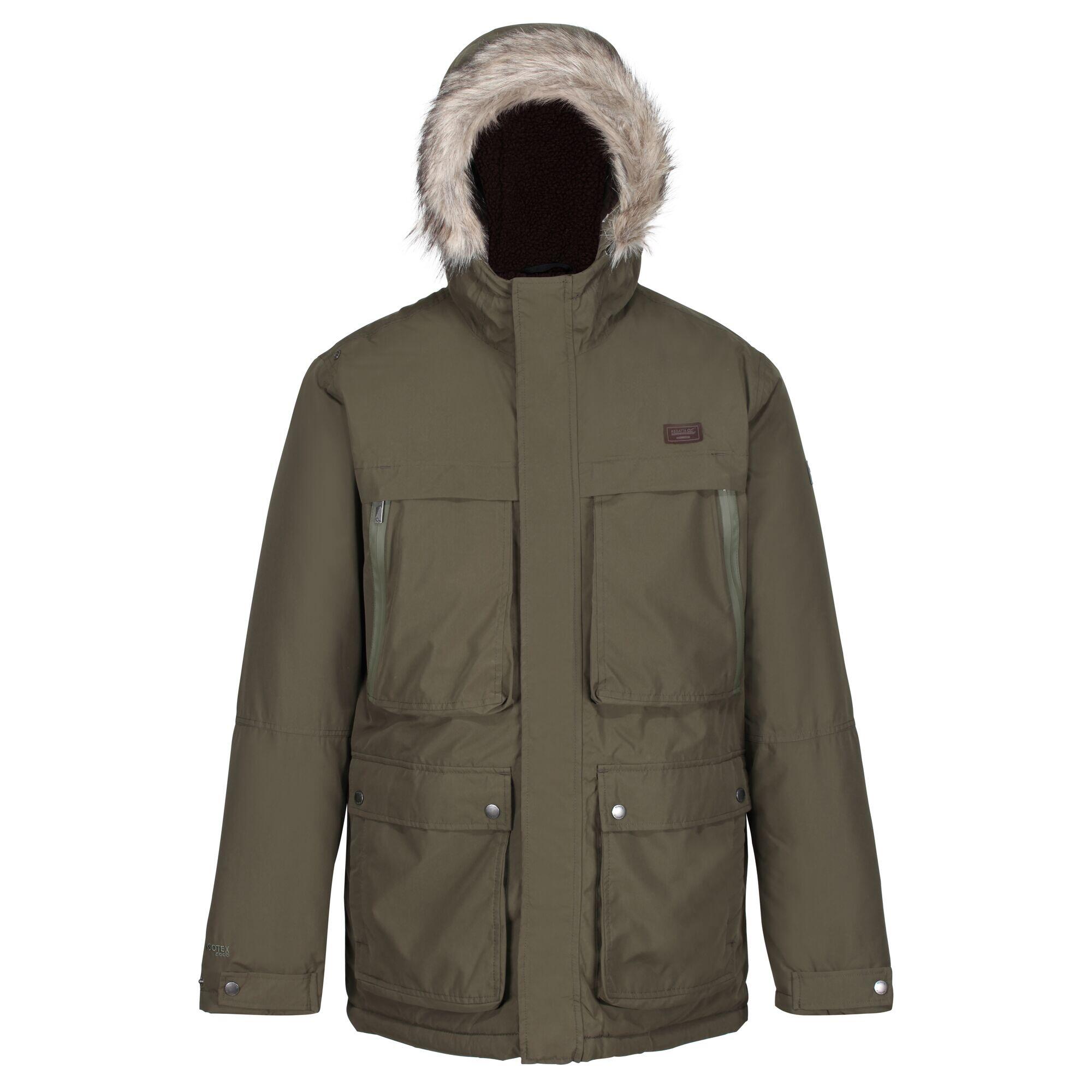 VOLTER Men's parka (Dark khaki)