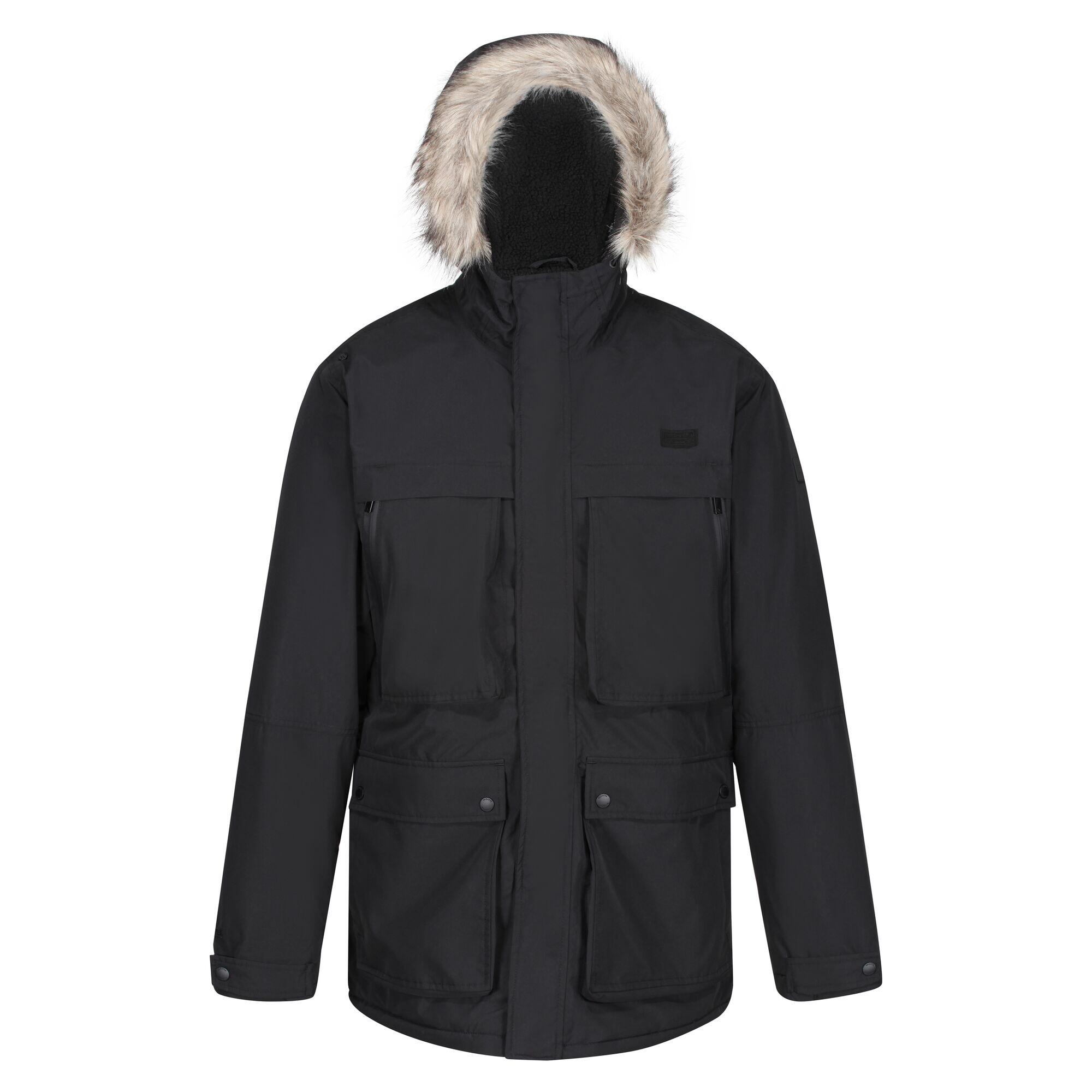 REGATTA Parka Impermeabile Isolato Uomo Regatta Volter Nero