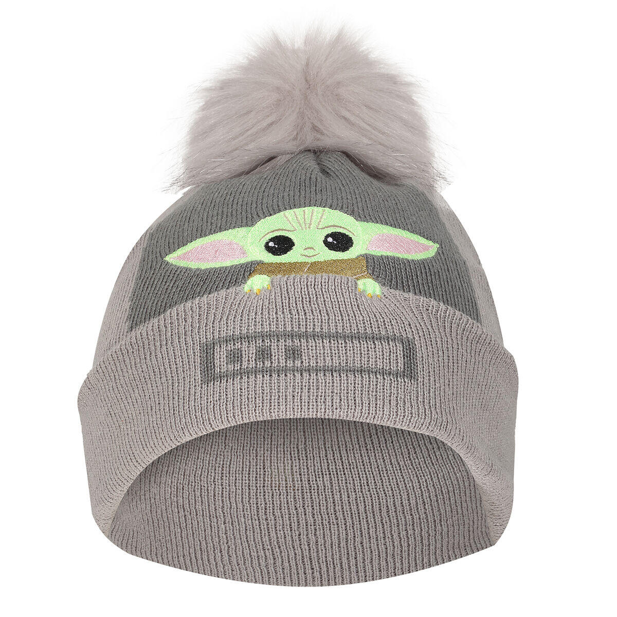 Gorro The Mandalorian Grogu In The Crib Beanie Gris 2/2