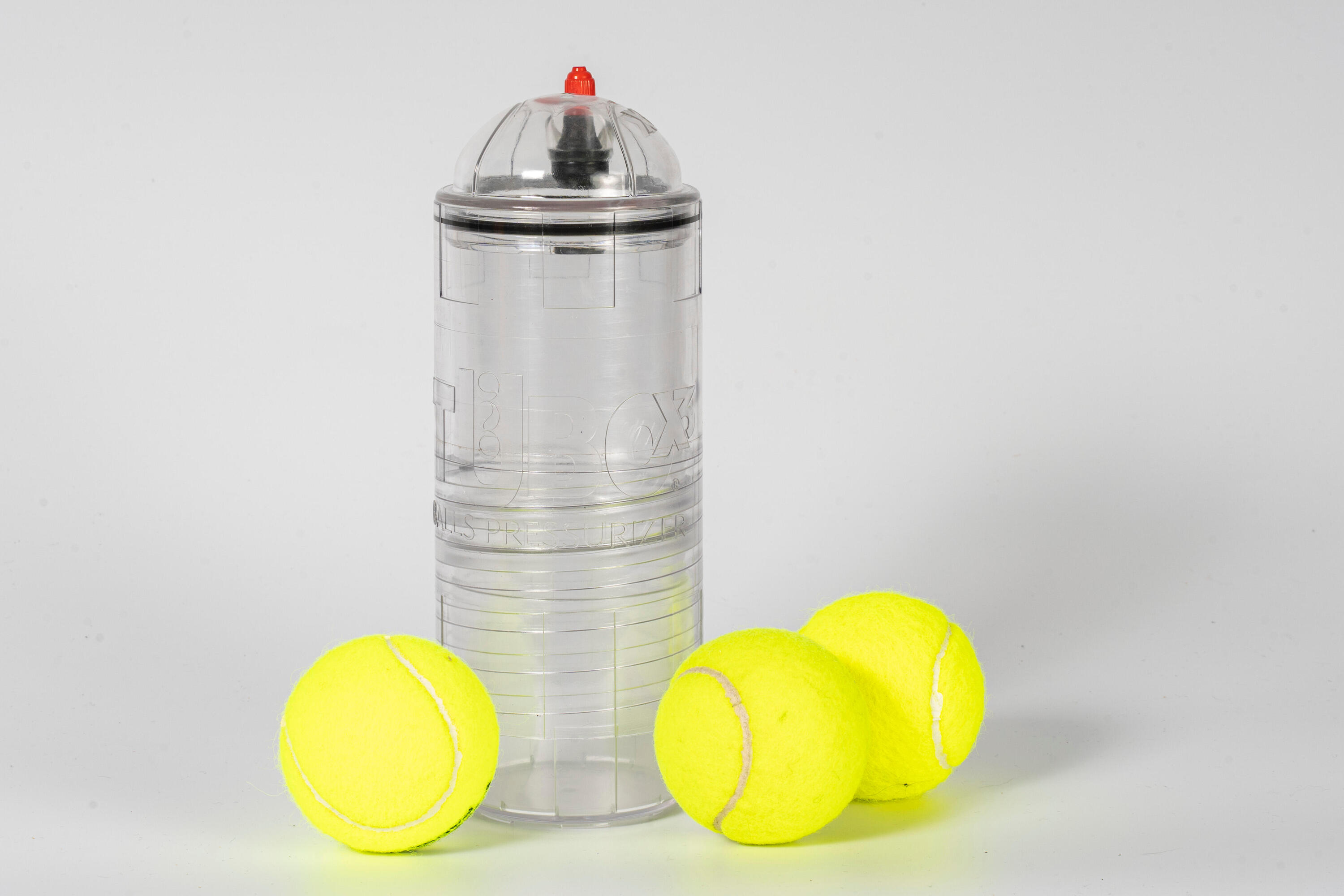 Tenisz- és paddellabda nyomásfokozó | TuboX3 Crystal + légpumpa 22cm 2/7