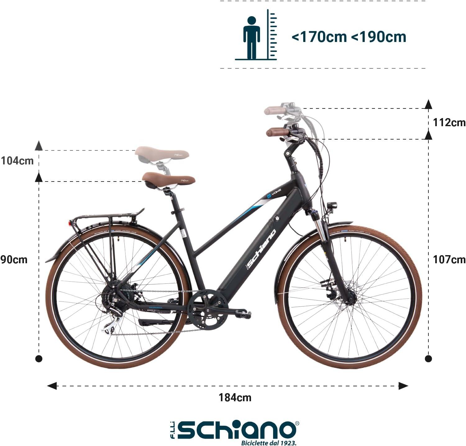 E- Voke 28" bici Trekking-a pedalata assistita-in alluminio-ammortizzata 6/6