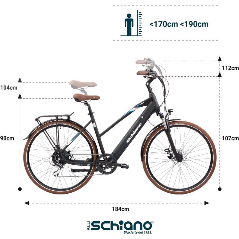 E- Voke 28" Trekking-vélo à pédales assistées en aluminium-sprung