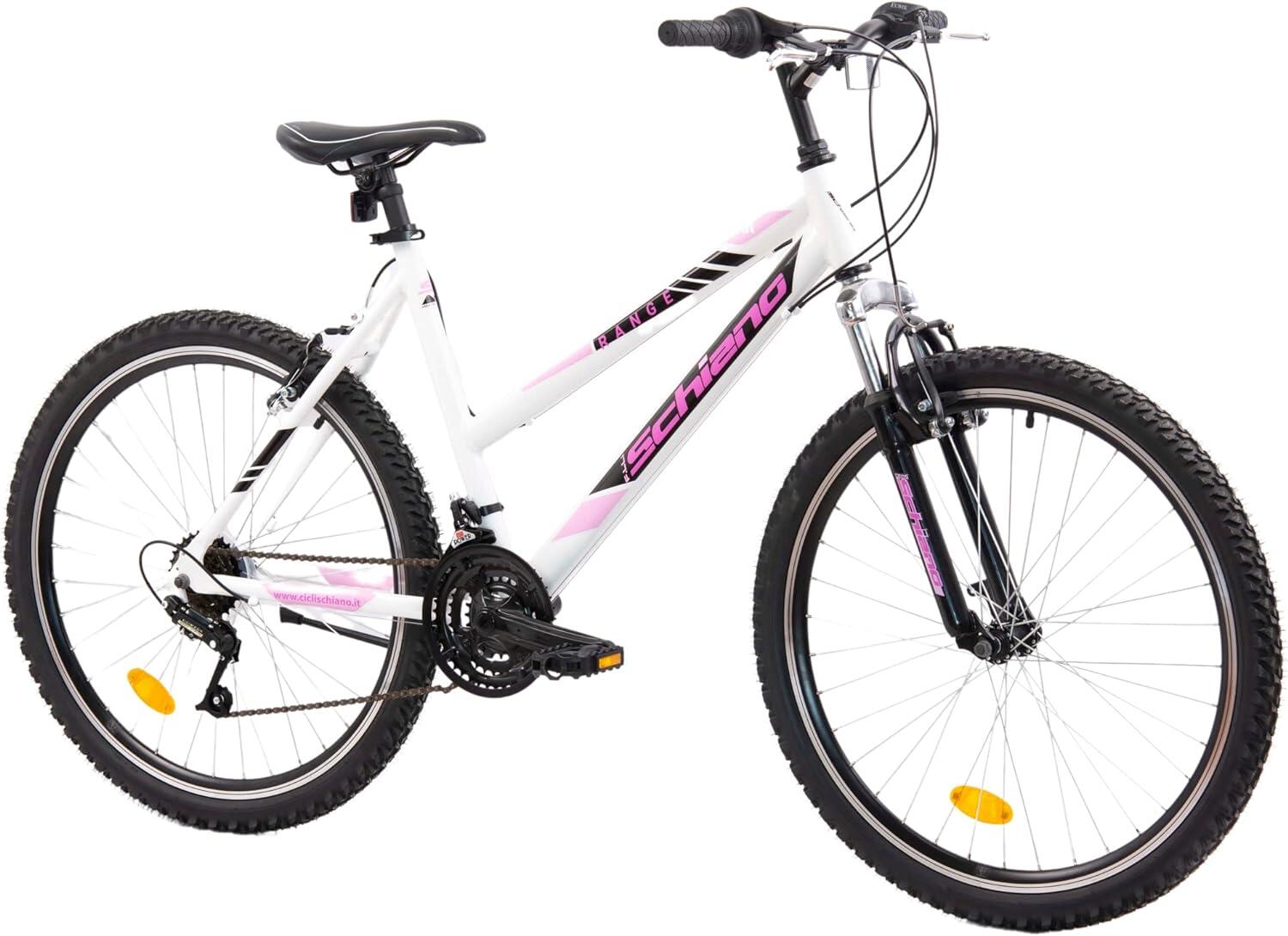 Bicicleta de btt range 26 18sp, quadro de alumínio, forquilha com suspensão