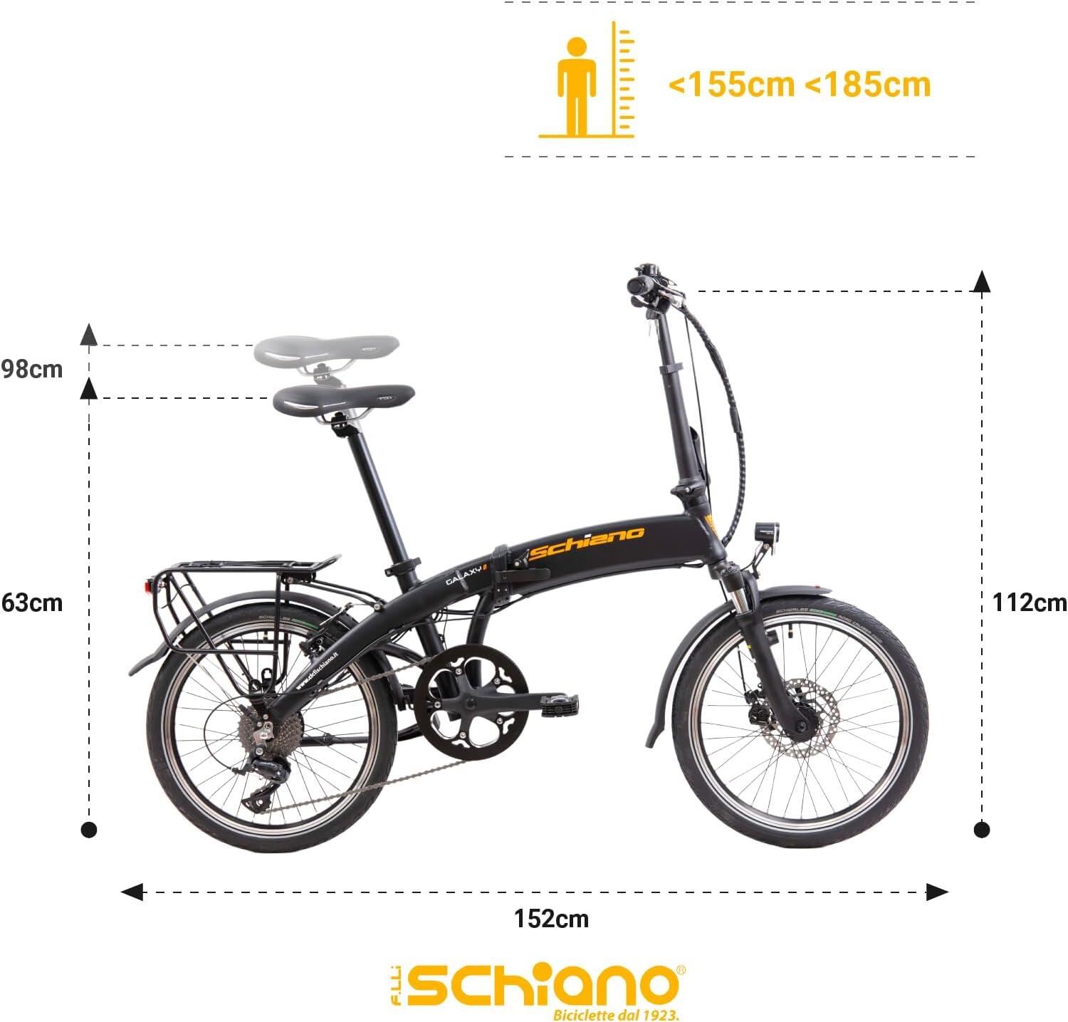 Galaxy 20 bici pieghevole,a pedalata assistita-in alluminio-ammortizzata 6/7