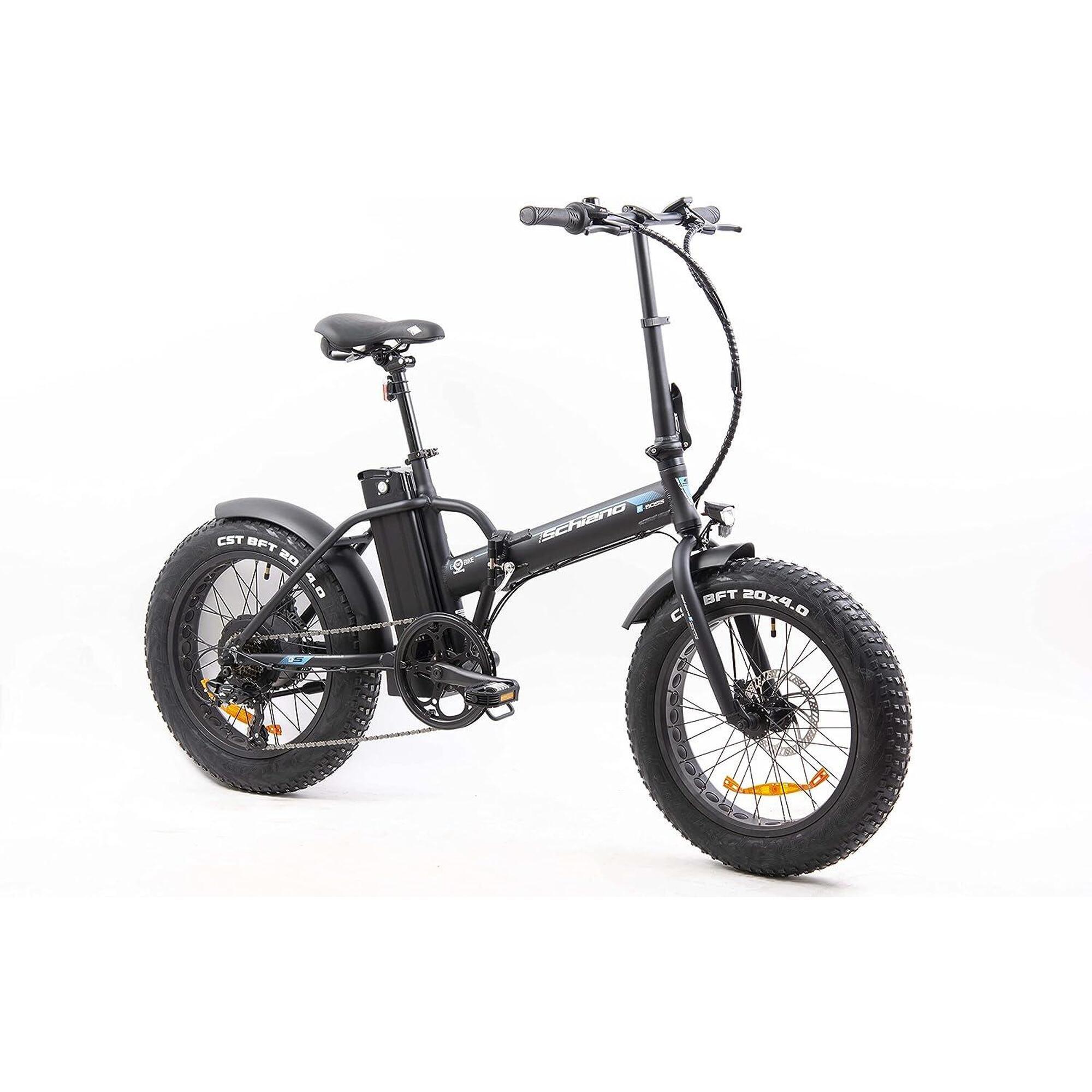 Bicicleta dobrável E-Boss 20, com pedaleira, quadro de alumínio, rígida