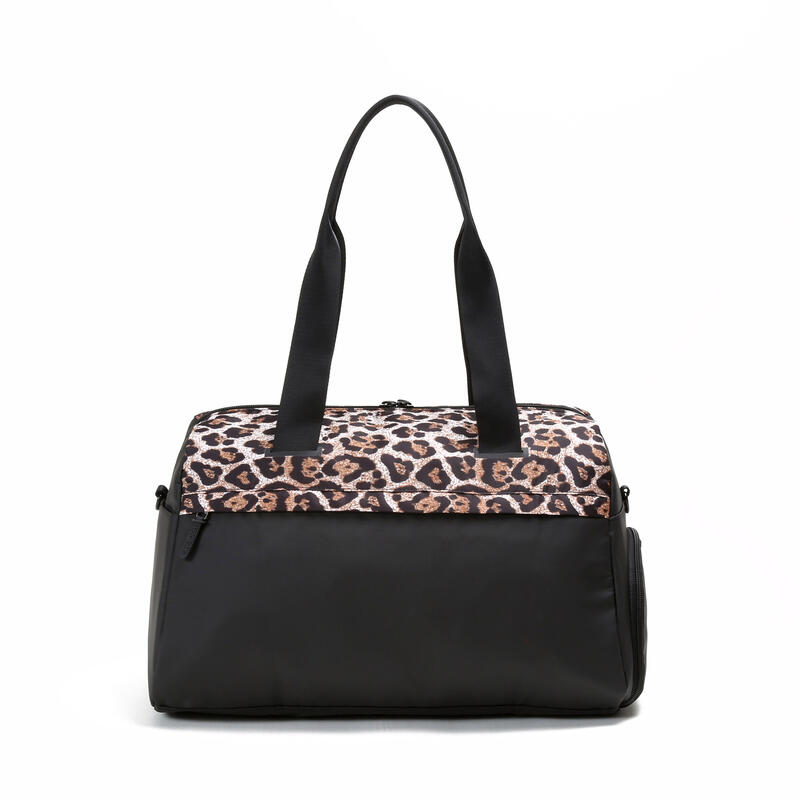 Trainer Duffel Sac de sport avec poche à chaussures et poche sèche (Cheetah)