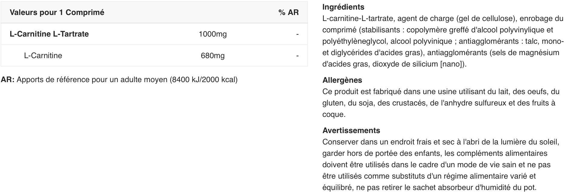 L-Carnitine 1000 - 30 Tabletten Biotech USA 2/5