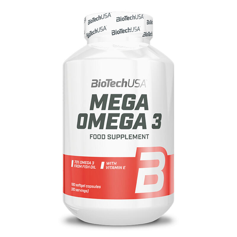 Biotech Usa Mega Omega 3 180 Softgel Caps