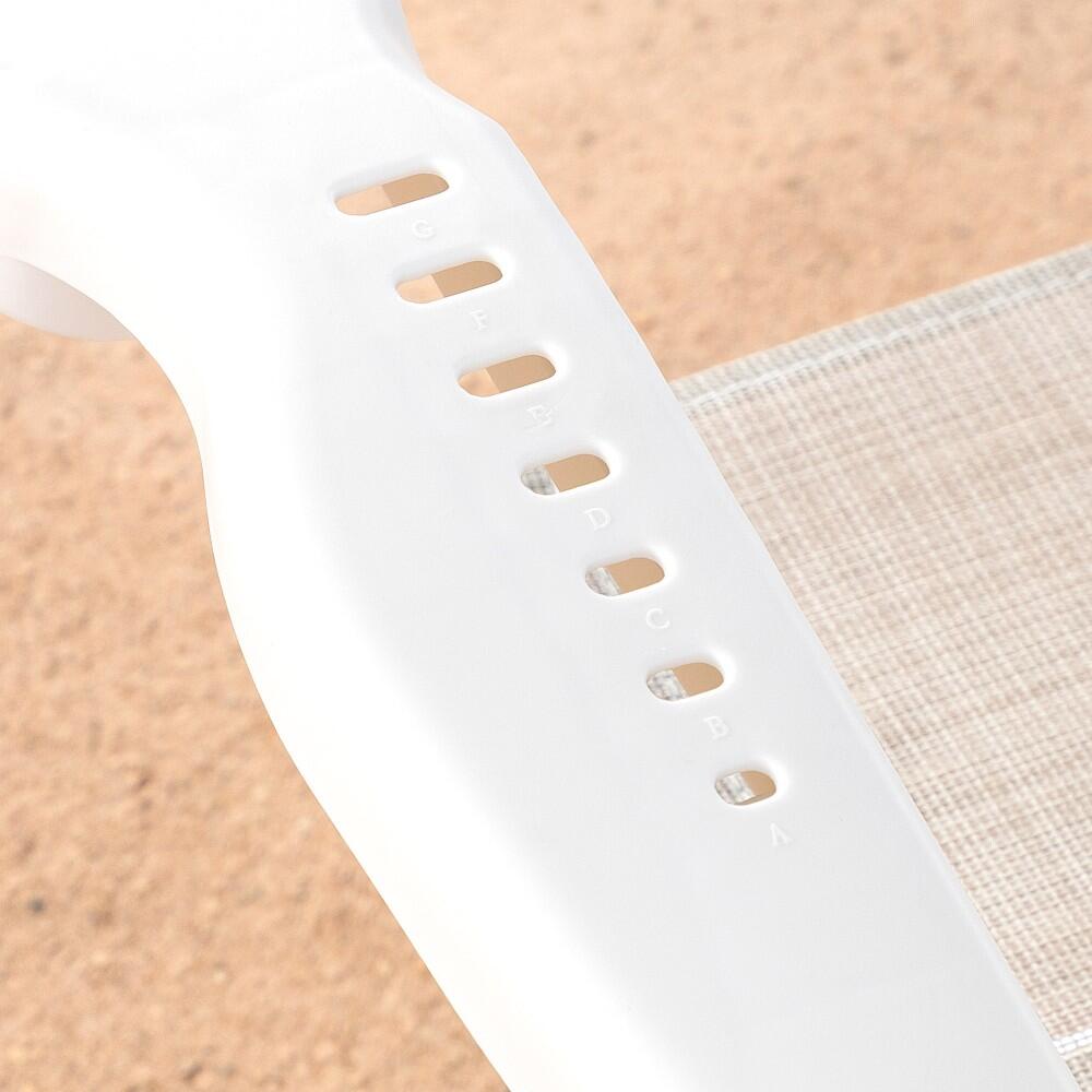 Aktive Sedia da spiaggia pieghevole e reclinabile a 8 posizioni beige 6/7
