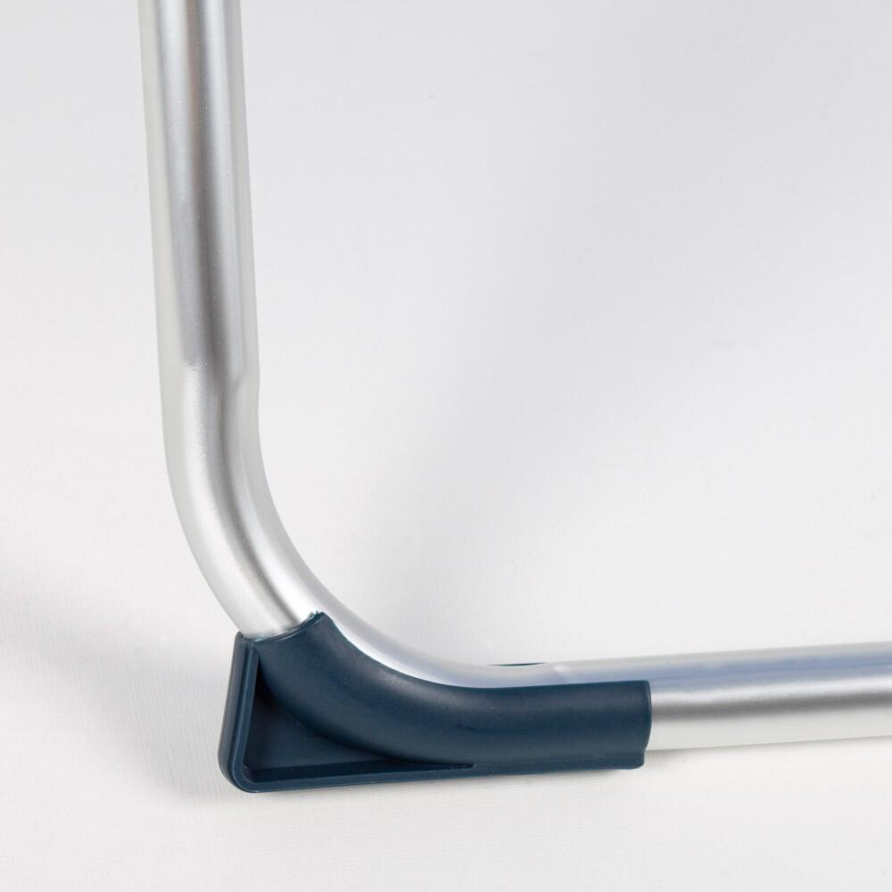 Silla de playa y tumbona 2 en 1 plegable rayas c/cojín Aktive 6/7