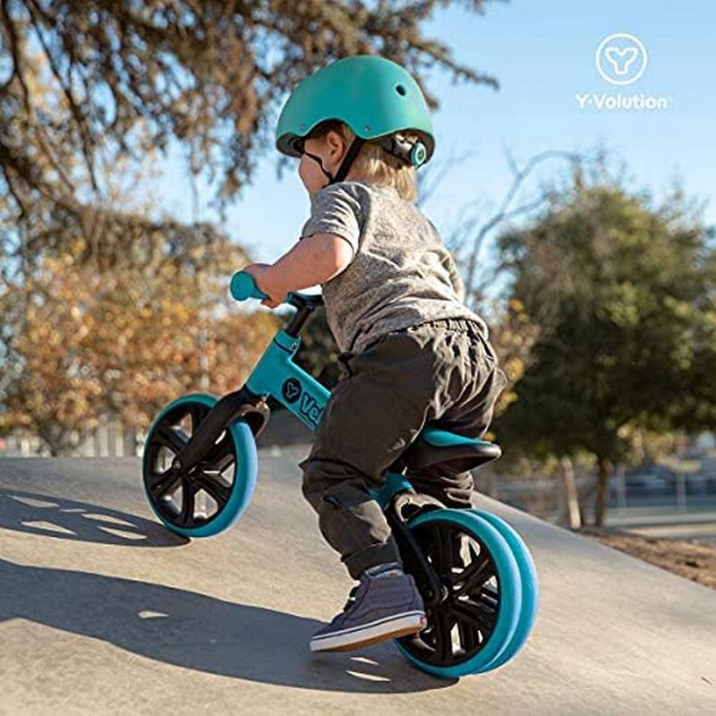 Bicicletta equilibrio, bambino/bambina, Yvelo Junior, azzurra