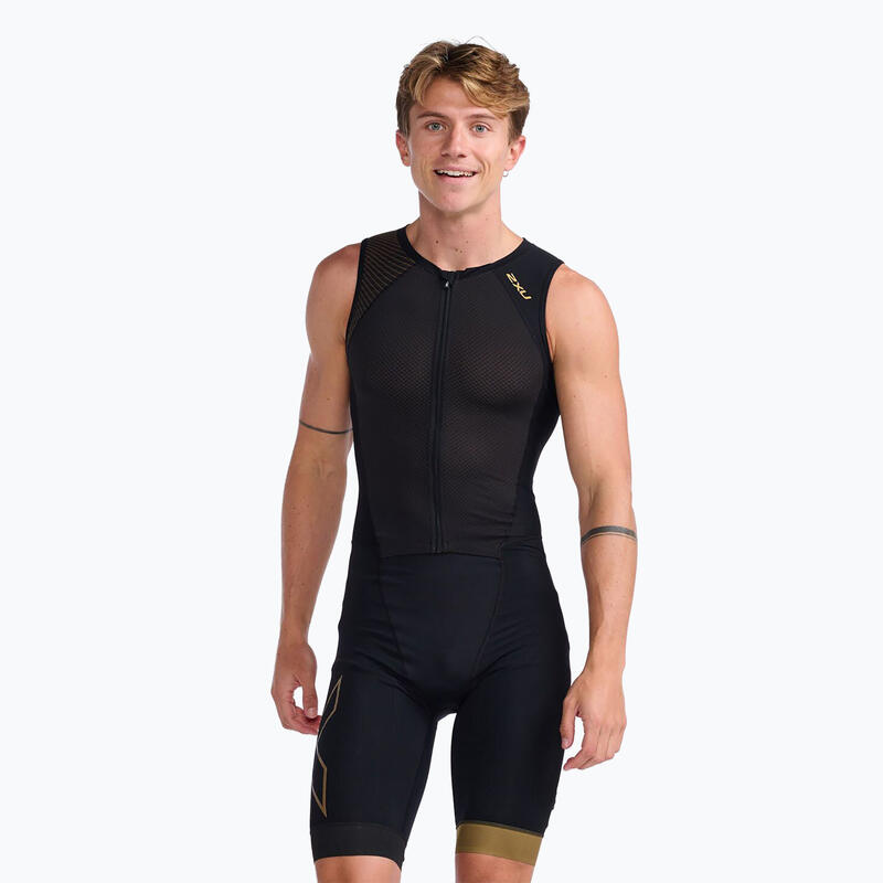 Tuta da triathlon con cerniera frontale 2XU Light Speed ​​da uomo