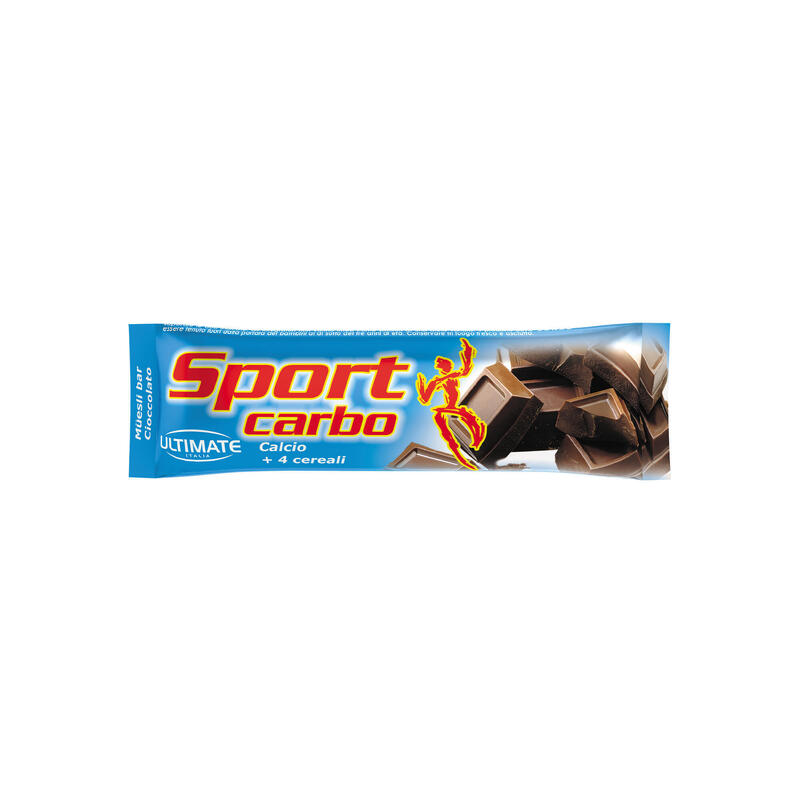 SPORT CARBO CIOCCOLATO 25g BARRETTA ENERGETICA AI CEREALI