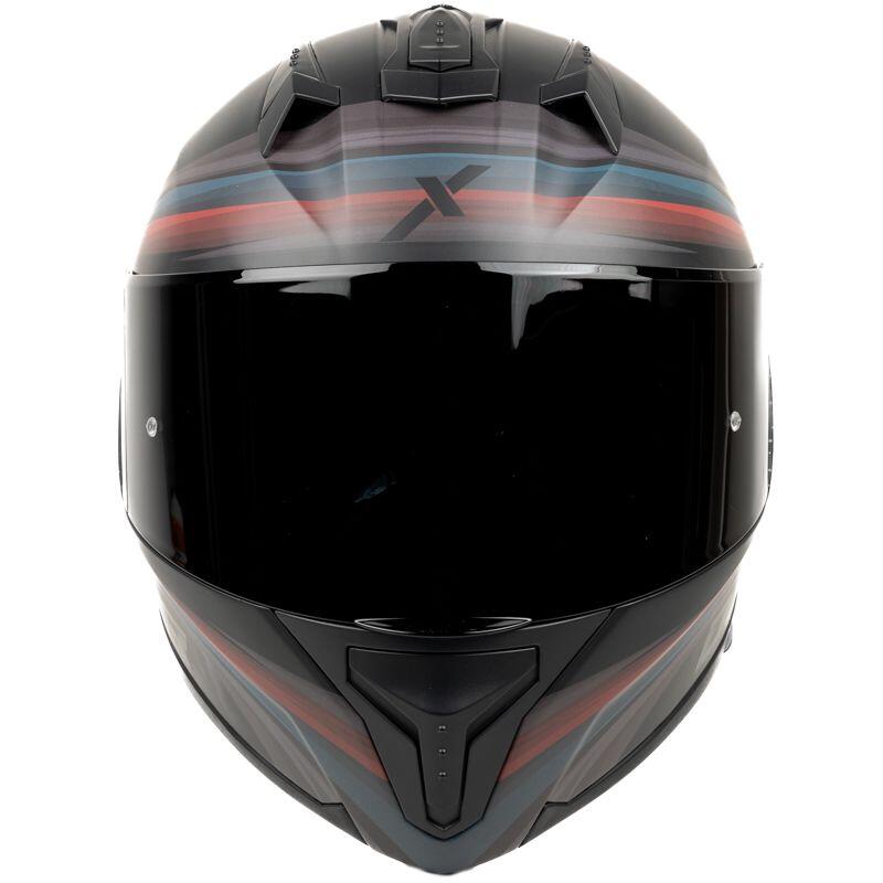 MOTOBLOUZ Casque Intégral ELEVEN STRANGER Black/Red/Blue/Grey | ECE 22.06 6/7
